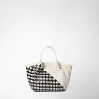 MINI SECRET BAG IN MOSAICO MESTIERI D'ARTE Black/Off-White