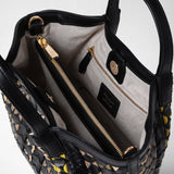 Mini secret bag in mosaico mestieri d'arte - black