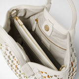 Mini secret bag in mosaico mestieri d'arte - off-white