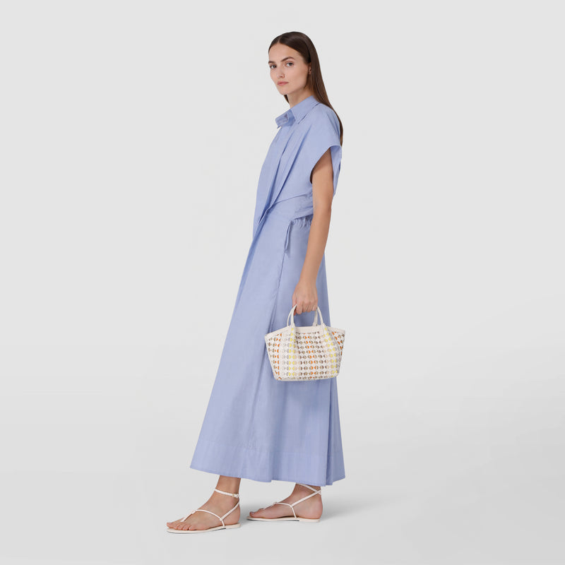 Mini secret bag in mosaico mestieri d'arte - off-white