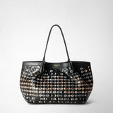 Small secret tote bag in mosaico mestieri d'arte - riflessi black