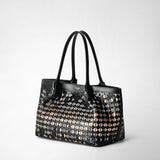 Small secret tote bag in mosaico mestieri d'arte - riflessi black