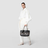 Small secret tote bag in mosaico mestieri d'arte - riflessi black