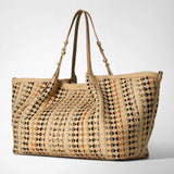 Sac cabas secret maxi en mosaico mestieri d’arte - sand