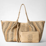 Sac cabas secret maxi en mosaico mestieri d’arte - sand