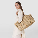 Sac cabas secret maxi en mosaico mestieri d’arte - sand