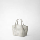 MINI SECRET BAG IN MOSAICO AND ELAPHE