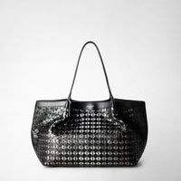 SAC CABAS SECRET SMALL EN MOSAICO ET ELAPHE Flare