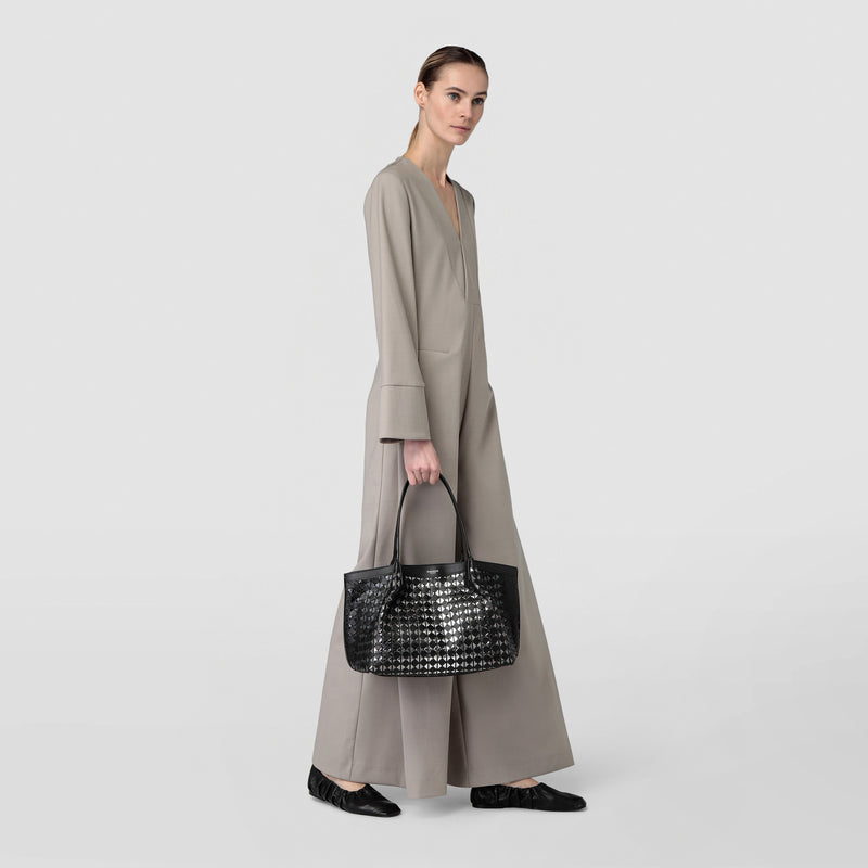 Sac cabas secret small en mosaico et elaphe - flare