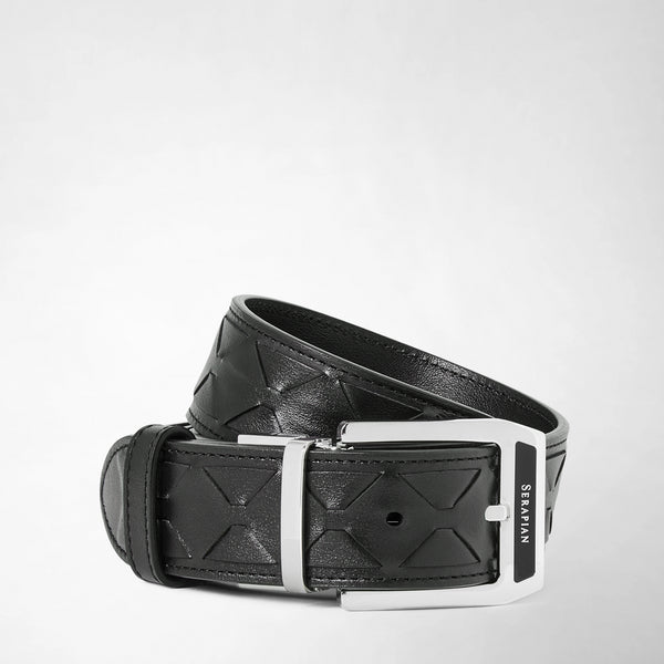 Belt in mosaico - black