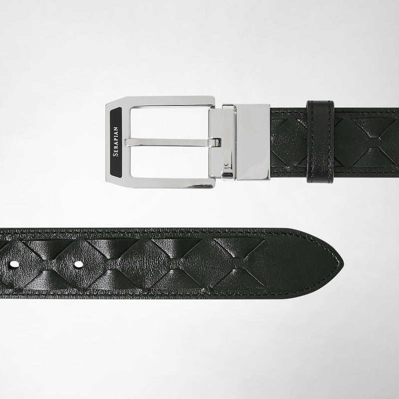 Belt in mosaico - black