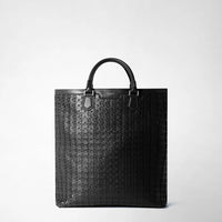 SAC CABAS DE JOUR EN MOSAICO Black