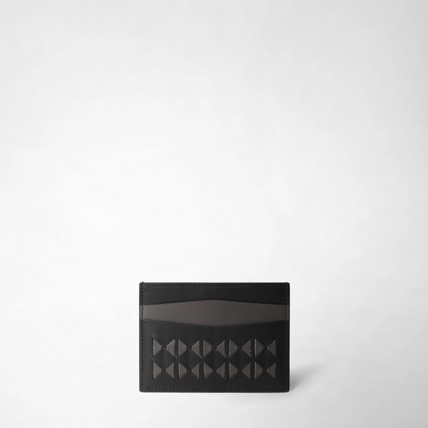 5-card holder in mosaico - black