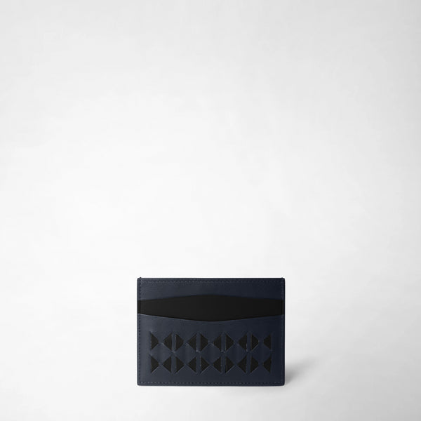 5-card holder in mosaico - navy blue