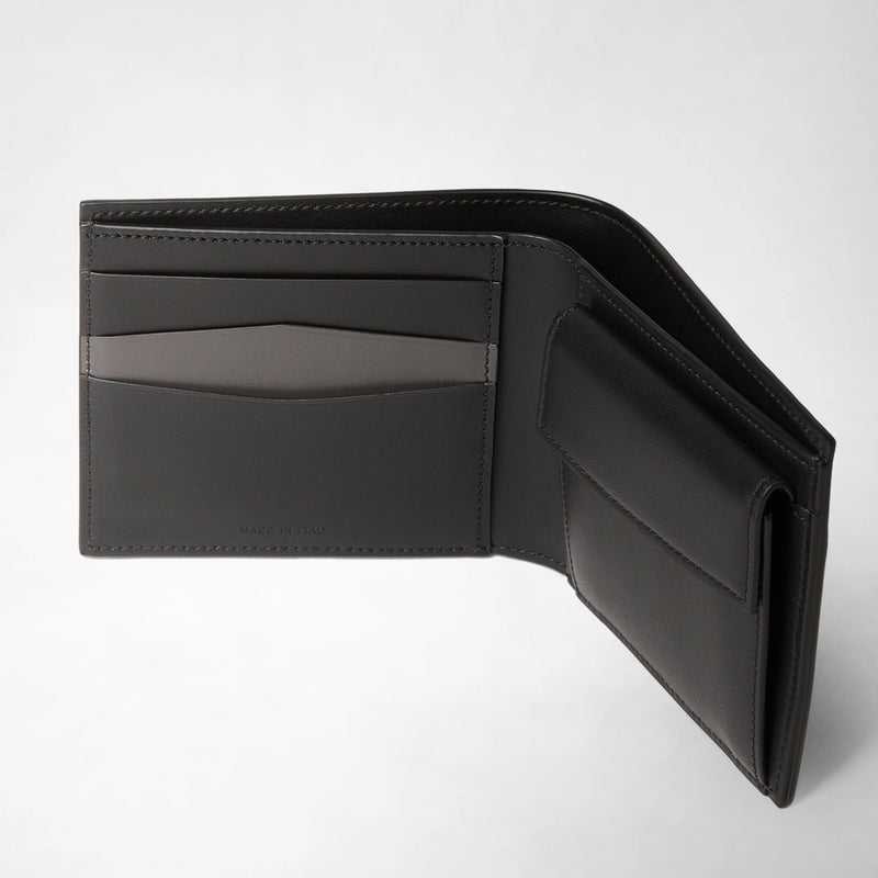 6-card billfold wallet in mosaico - black