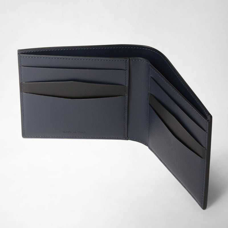 6-card billfold wallet in mosaico - navy blue
