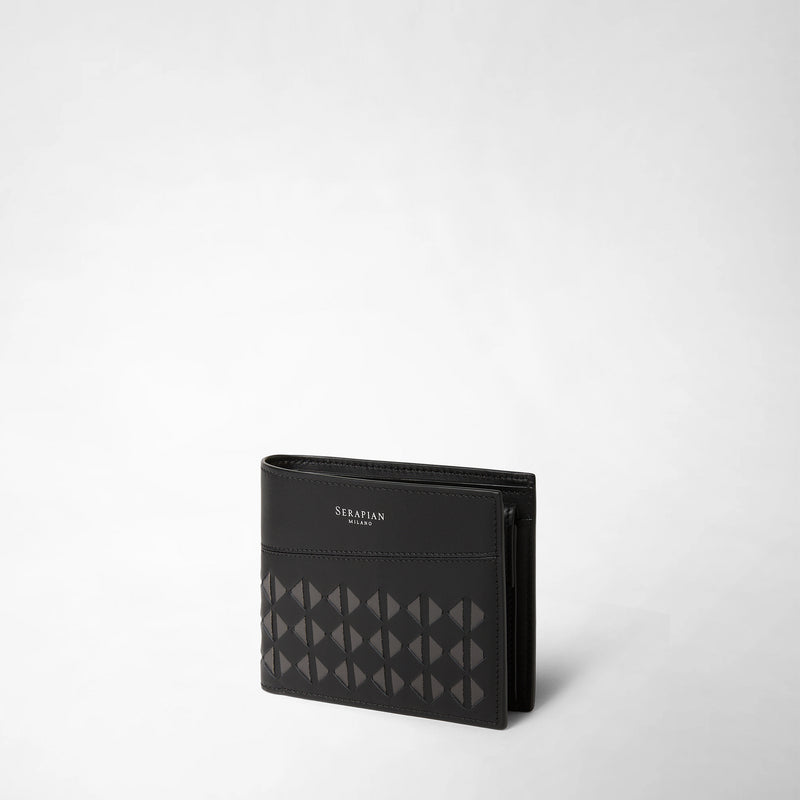 3-CARD BILLFOLD WALLET WITH COIN POUCH IN MOSAICO