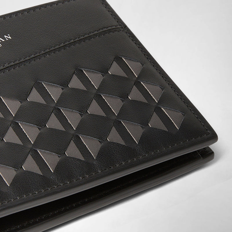 3-CARD BILLFOLD WALLET WITH COIN POUCH IN MOSAICO