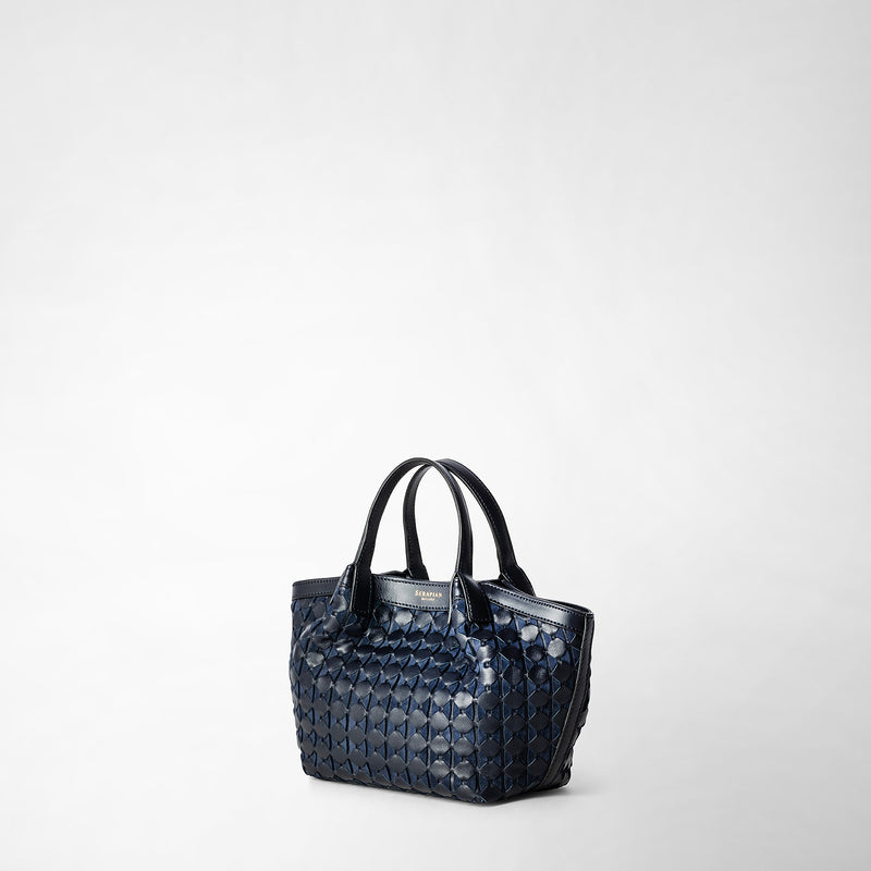 Sac secret mini en mosaico - midnight blue