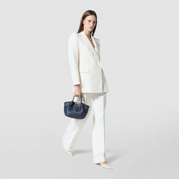 Mini secret bag in mosaico - midnight blue