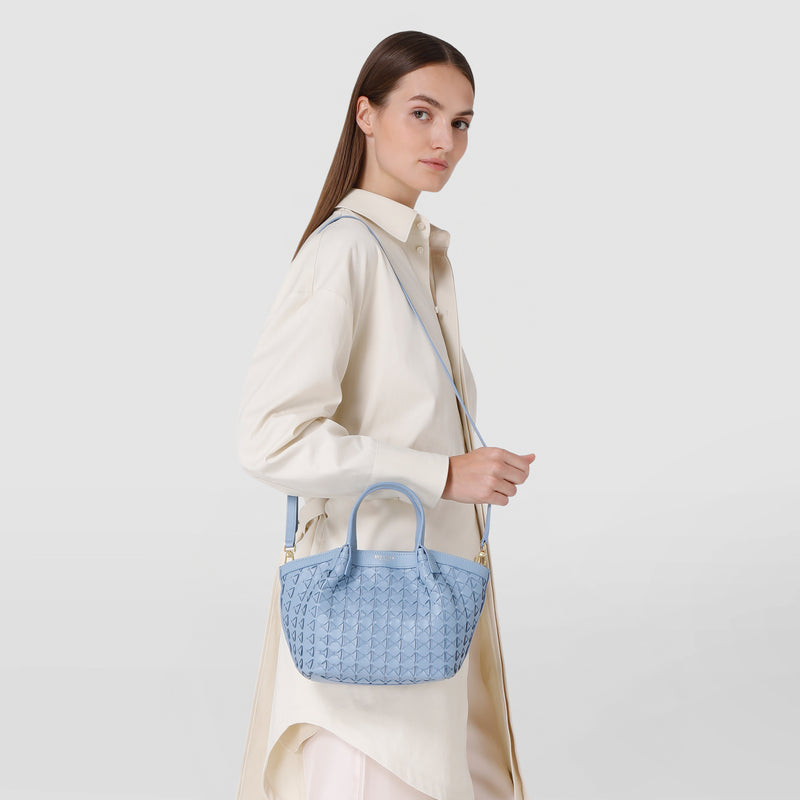 Mini secret bag in mosaico - cornflower