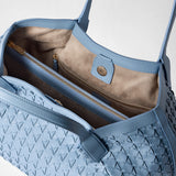 Small secret tote bag in mosaico - cornflower