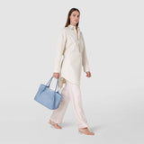 Small secret tote bag in mosaico - cornflower