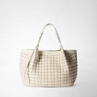 SMALL SECRET TOTE BAG IN RIBBON MOSAICO