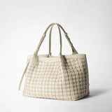 SMALL SECRET TOTE BAG IN RIBBON MOSAICO