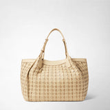 SMALL SECRET TOTE BAG IN RIBBON MOSAICO