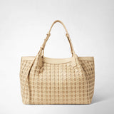 SMALL SECRET TOTE BAG IN RIBBON MOSAICO