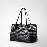 Small secret tote bag in mosaico - chiaroscuro