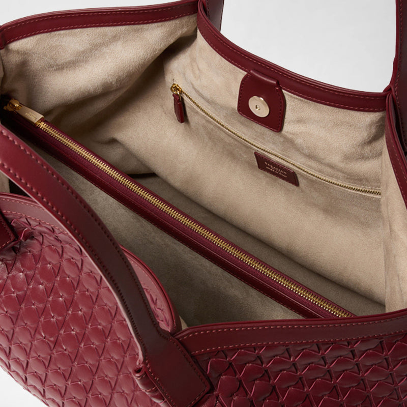 Secret tote bag in mosaico - rosewood