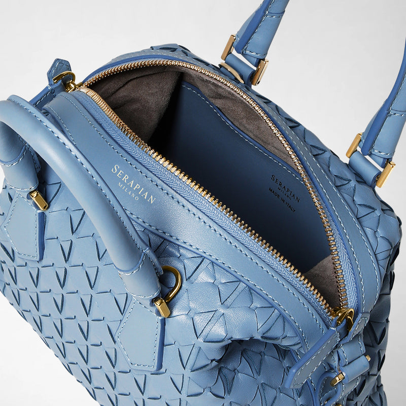 Mini anì bag in mosaico - cornflower