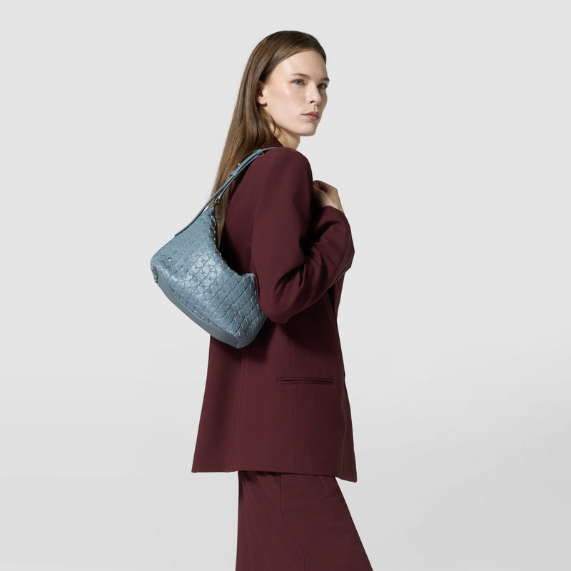 Small ani shoulder bag in mosaico - storm