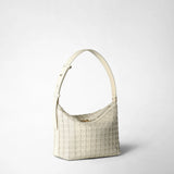 Small ani shoulder bag in mosaico - off-white