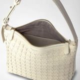 Small ani shoulder bag in mosaico - off-white