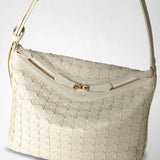 Small ani shoulder bag in mosaico - off-white
