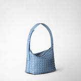 Small anì shoulder bag in mosaico - cornflower