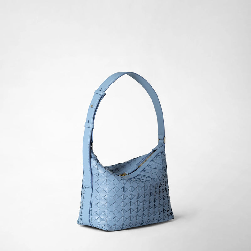 Small anì shoulder bag in mosaico - cornflower