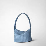 Small anì shoulder bag in mosaico - cornflower