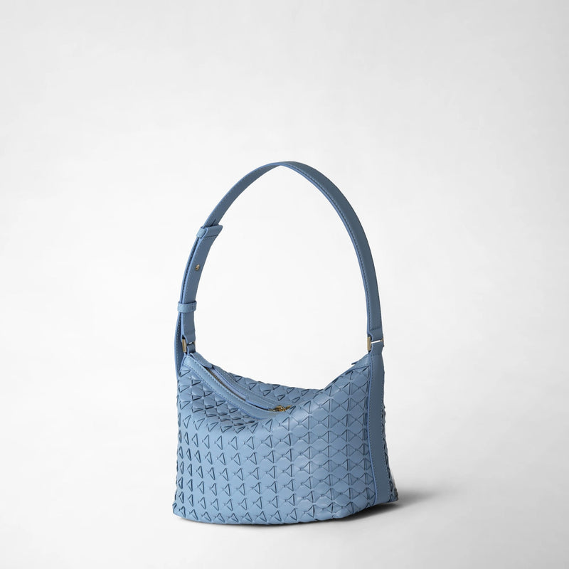 Small anì shoulder bag in mosaico - cornflower