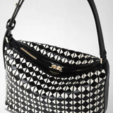 Small ani shoulder bag in mosaico - black/off-white