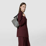 Small ani shoulder bag in mosaico - black/off-white