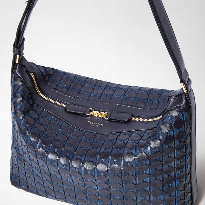 Ani shoulder bag in mosaico - midnight blue