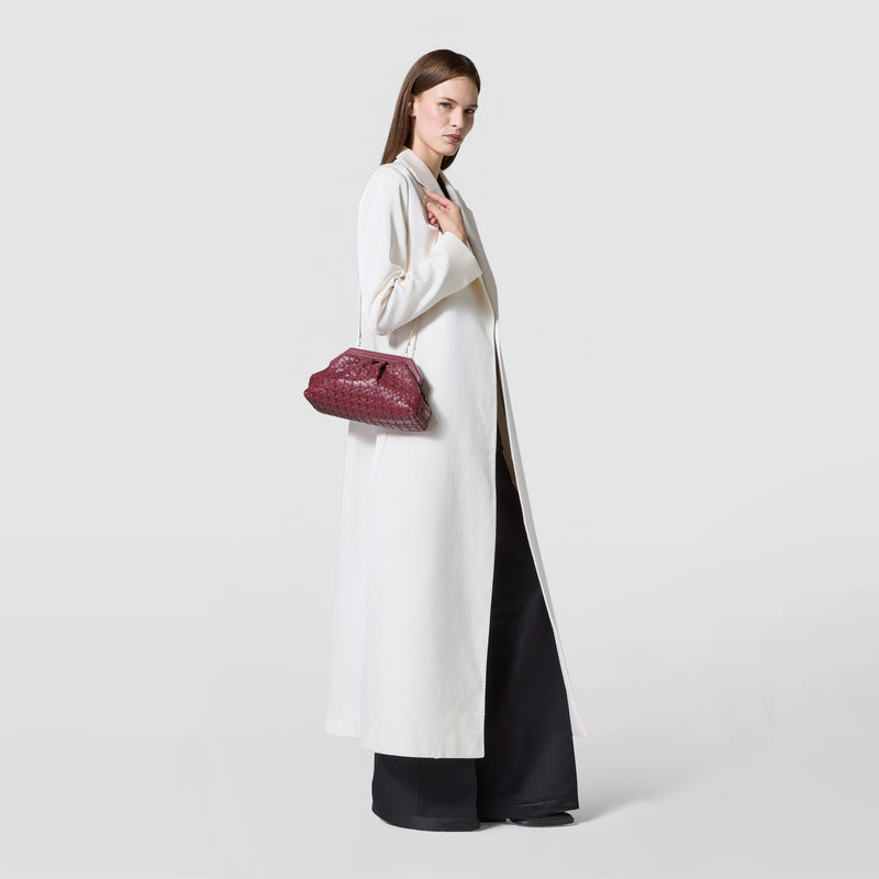 Secret clutch bag in mosaico - rosewood