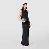 Mini secret clutch bag in mosaico - black/off-white