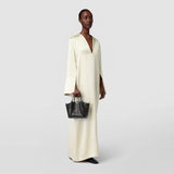 Sac secret mini en mosaico see through - black/blush