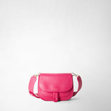 Luna crossbody bag in rugiada leather - petal