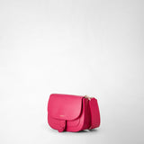 Luna crossbody bag in rugiada leather - petal